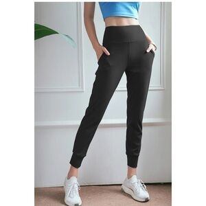 Women's Lightweight Joggers Pants with Pockets, Black